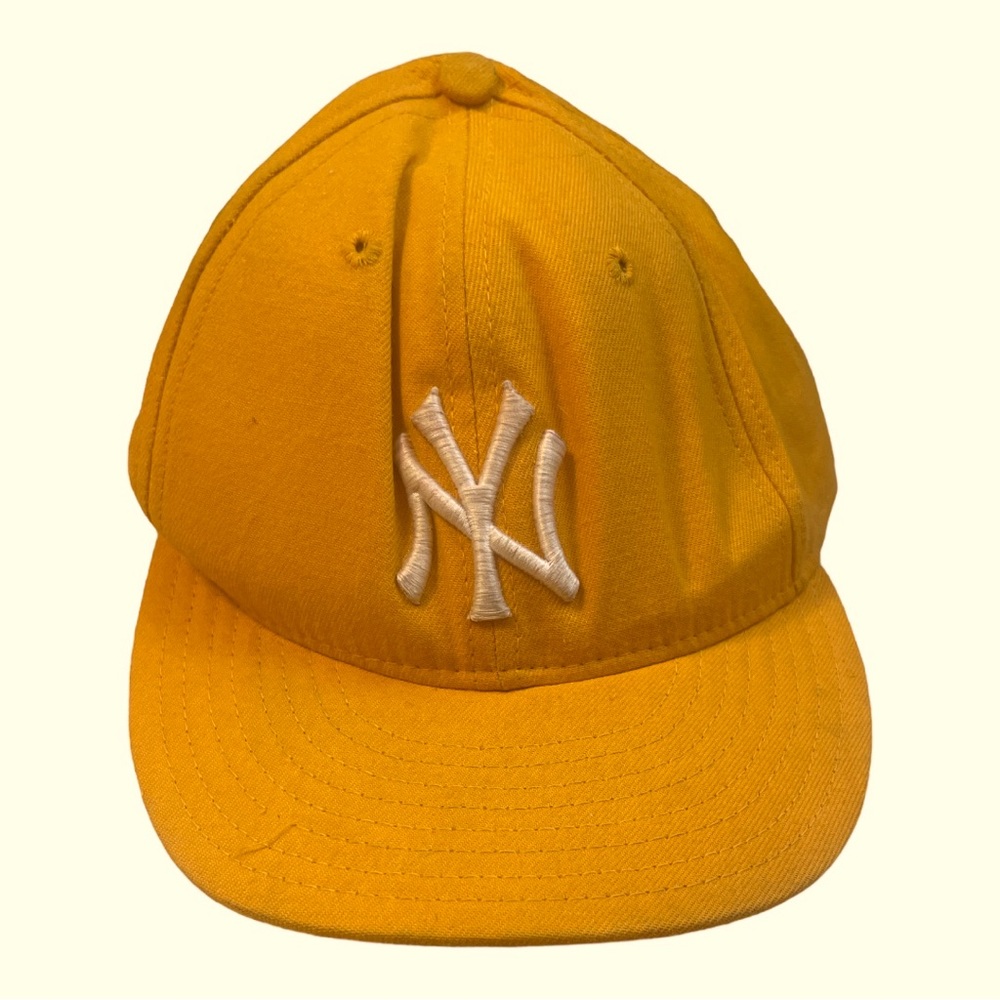NY Yankees Basic New Era 59FIFTY Yellow Fitted Hat